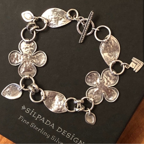 Vintage Silpada Sterling Silver Clover LeafBracelet